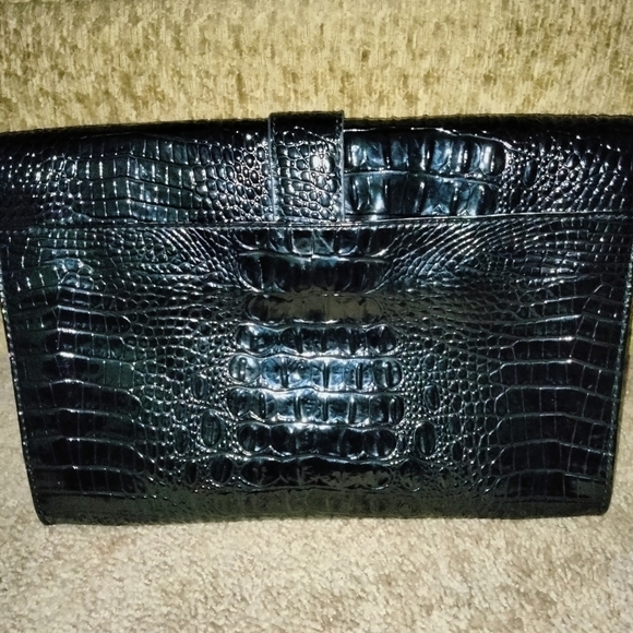 Jessica Simpson Patent Animal Print Clutch - Picture 6 of 8